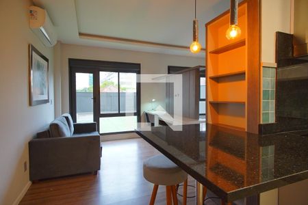 Sala de apartamento à venda com 1 quarto, 38m² em Independência, Porto Alegre