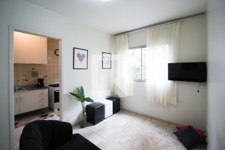 Sala de apartamento à venda com 1 quarto, 79m² em Indianópolis, São Paulo