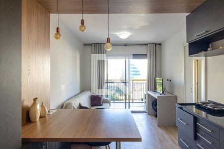 Sala de apartamento para alugar com 1 quarto, 38m² em Campos Elíseos, São Paulo