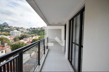 Varanda da Sala de apartamento à venda com 2 quartos, 75m² em Tijuca, Rio de Janeiro