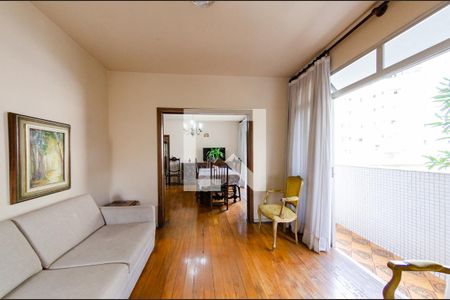 Sala de apartamento à venda com 4 quartos, 176m² em Cidade Jardim, Belo Horizonte