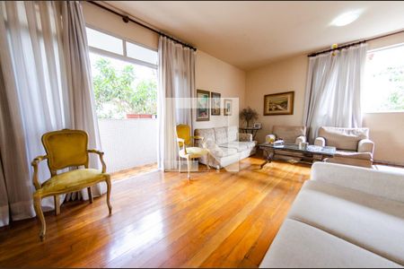 Sala de apartamento à venda com 4 quartos, 176m² em Cidade Jardim, Belo Horizonte