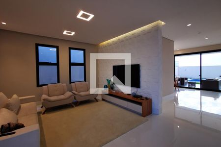 Sala de casa de condomínio à venda com 4 quartos, 304m² em Jardim Samambaia, Jundiaí