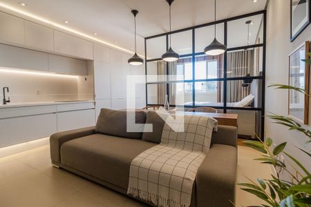 Sala de apartamento para alugar com 1 quarto, 63m² em Centro, Florianópolis