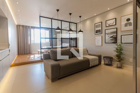 Sala de apartamento para alugar com 1 quarto, 63m² em Centro, Florianópolis
