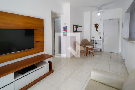 Sala de apartamento para alugar com 1 quarto, 64m² em Vila Tupi, Praia Grande