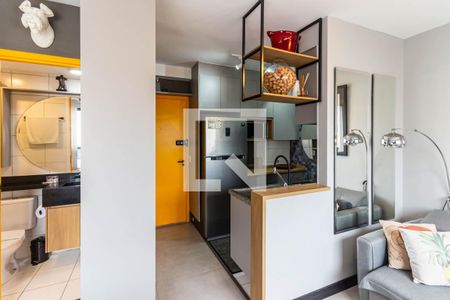 Cozinha de apartamento à venda com 1 quarto, 26m² em Bela Vista, São Paulo