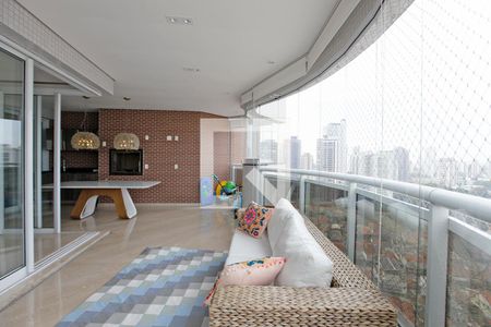 Sala - Varanda de apartamento para alugar com 4 quartos, 202m² em Jardim Anália Franco, São Paulo