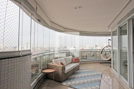 Sala - Varanda de apartamento para alugar com 4 quartos, 202m² em Jardim Anália Franco, São Paulo