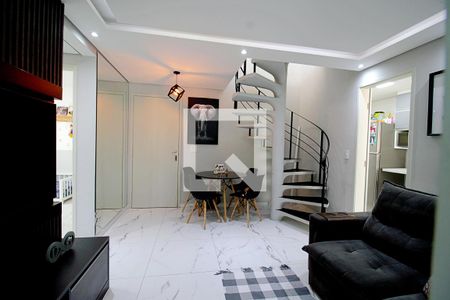 Sala de apartamento para alugar com 2 quartos, 110m² em Paraisópolis, São Paulo