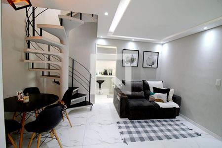 Sala de apartamento para alugar com 2 quartos, 110m² em Paraisópolis, São Paulo