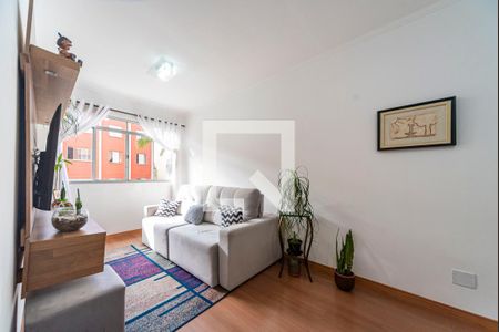 Sala de apartamento à venda com 2 quartos, 53m² em Vila Lutécia, Santo André