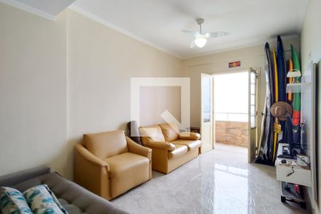 Sala de apartamento para alugar com 1 quarto, 67m² em Guilhermina, Praia Grande