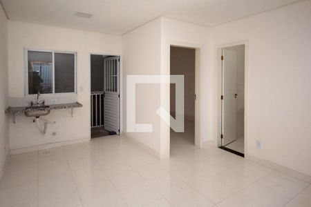 Sala e Cozinha de apartamento à venda com 1 quarto, 33m² em Vila Paulo Silas, São Paulo