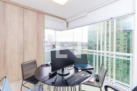 Sala - Varanda de apartamento à venda com 2 quartos, 72m² em Brooklin, São Paulo