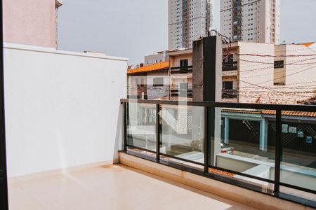 Varanda da Sala de apartamento à venda com 2 quartos, 66m² em Vila América, Santo André
