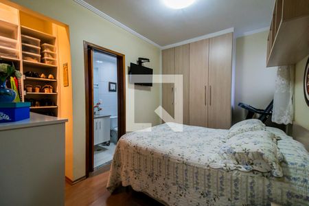 Suíte  de apartamento à venda com 3 quartos, 96m² em Campestre, Santo André