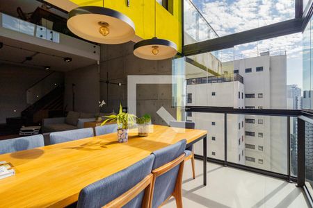 Varanda da Sala de apartamento à venda com 2 quartos, 145m² em Vila Andrade, São Paulo