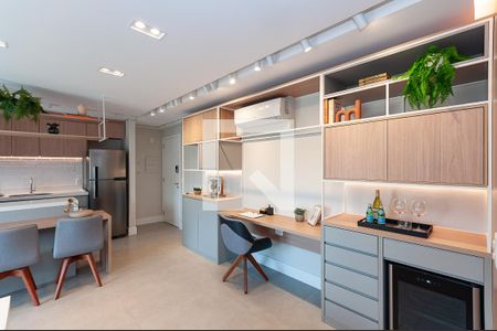 Sala de apartamento à venda com 1 quarto, 55m² em Pompeia, São Paulo