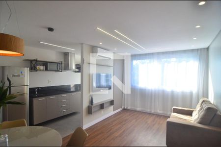Sala de apartamento à venda com 1 quarto, 36m² em Marechal Rondon, Canoas