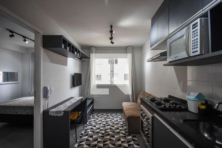 Sala de apartamento para alugar com 1 quarto, 24m² em Panamby, São Paulo