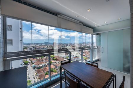 Varanda de apartamento para alugar com 1 quarto, 55m² em Encruzilhada, Santos