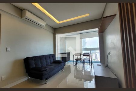 Sala de apartamento para alugar com 1 quarto, 55m² em Boqueirão, Santos