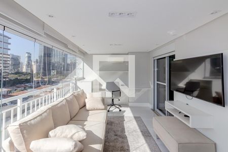 Sala de apartamento à venda com 1 quarto, 55m² em Vila Nova Conceição, São Paulo