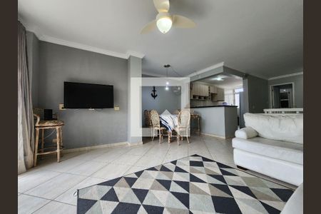 Sala de apartamento para alugar com 3 quartos, 80m² em Balneário Cidade Atlântica, Guarujá