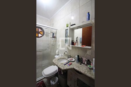 Banheiro do Quarto 1 - Suíte de casa para alugar com 3 quartos, 158m² em Jardim Maria Adelaide, São Bernardo do Campo