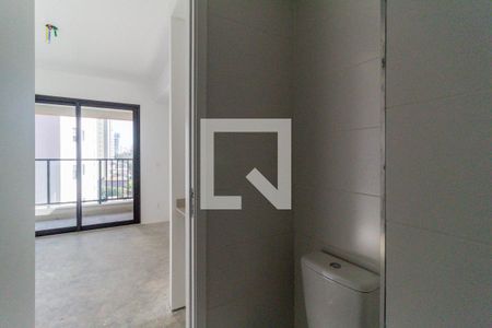 Banheiro de kitnet/studio à venda com 1 quarto, 27m² em Vila Mariana, São Paulo