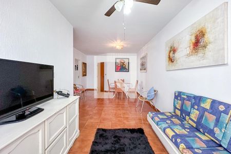 Sala de apartamento para alugar com 3 quartos, 119m² em Balneario Cidade Atlantica, Guarujá