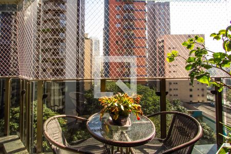 Varanda da Sala de apartamento à venda com 3 quartos, 173m² em Itaim Bibi, São Paulo