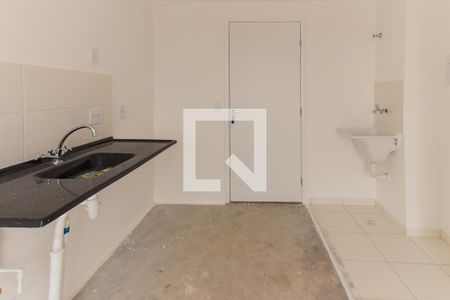 Sala e Cozinha de apartamento à venda com 1 quarto, 30m² em Parque Vitória, São Paulo