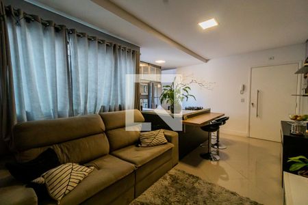 Sala de apartamento à venda com 3 quartos, 140m² em Vila Valparaíso, Santo André