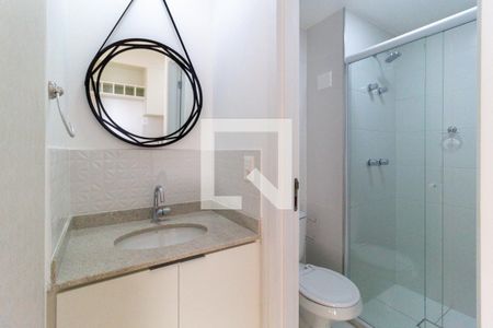 Banheiro de kitnet/studio para alugar com 1 quarto, 27m² em Vila Mariana, São Paulo