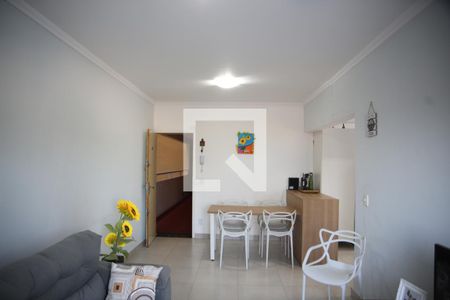 Sala de apartamento para alugar com 1 quarto, 52m² em Canto do Forte, Praia Grande