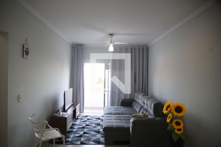 Sala de apartamento para alugar com 1 quarto, 52m² em Canto do Forte, Praia Grande