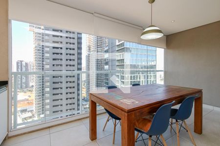 Varanda da Sala de apartamento à venda com 1 quarto, 53m² em Vila Gertrudes, São Paulo