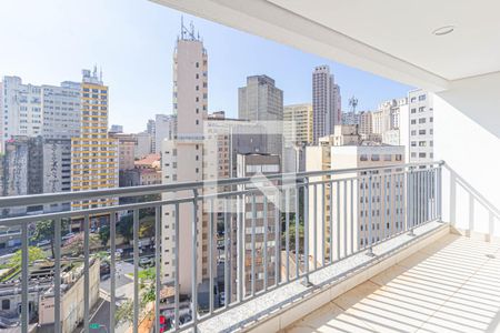 Varanda da Sala de apartamento para alugar com 2 quartos, 47m² em Bela Vista, São Paulo