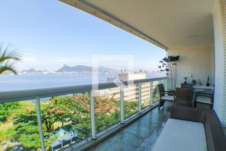 Varanda da Sala de apartamento à venda com 4 quartos, 219m² em Boa Viagem, Niterói