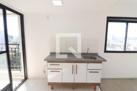 Cozinha de apartamento para alugar com 1 quarto, 24m² em Vila Granada, São Paulo