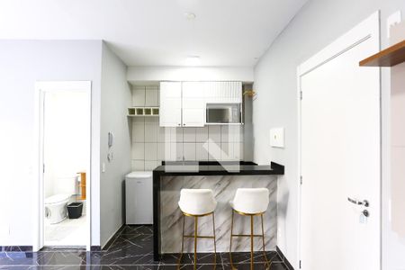 Kitnet sala cozinha de kitnet/studio para alugar com 1 quarto, 26m² em Jardim Panorama, São Paulo