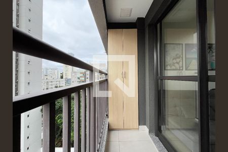 Varanda da Sala de apartamento para alugar com 1 quarto, 29m² em Vila Santa Catarina, São Paulo