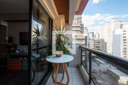 Varanda da Sala de apartamento para alugar com 2 quartos, 74m² em Cerqueira César, São Paulo