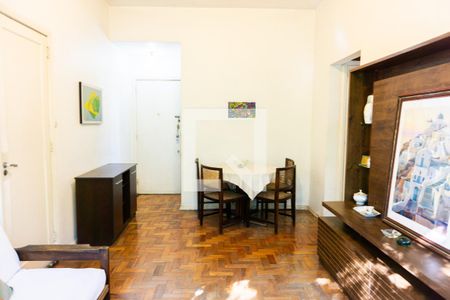 Sala de apartamento à venda com 1 quarto, 50m² em Humaitá, Rio de Janeiro