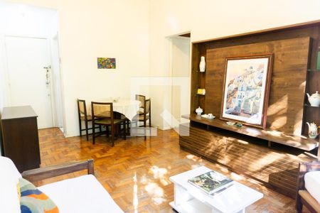 Sala de apartamento à venda com 1 quarto, 50m² em Humaitá, Rio de Janeiro