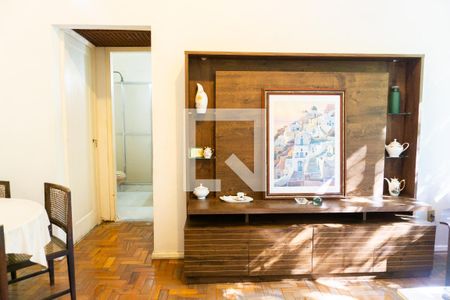 Sala de apartamento à venda com 1 quarto, 50m² em Humaitá, Rio de Janeiro