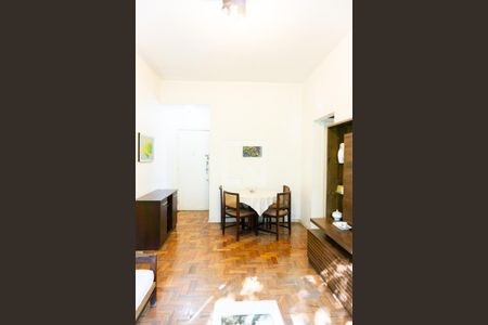 Sala de apartamento à venda com 1 quarto, 50m² em Humaitá, Rio de Janeiro