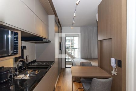 Studio para alugar com 22m², 1 quarto e sem vagaSala, quarto e cozinha